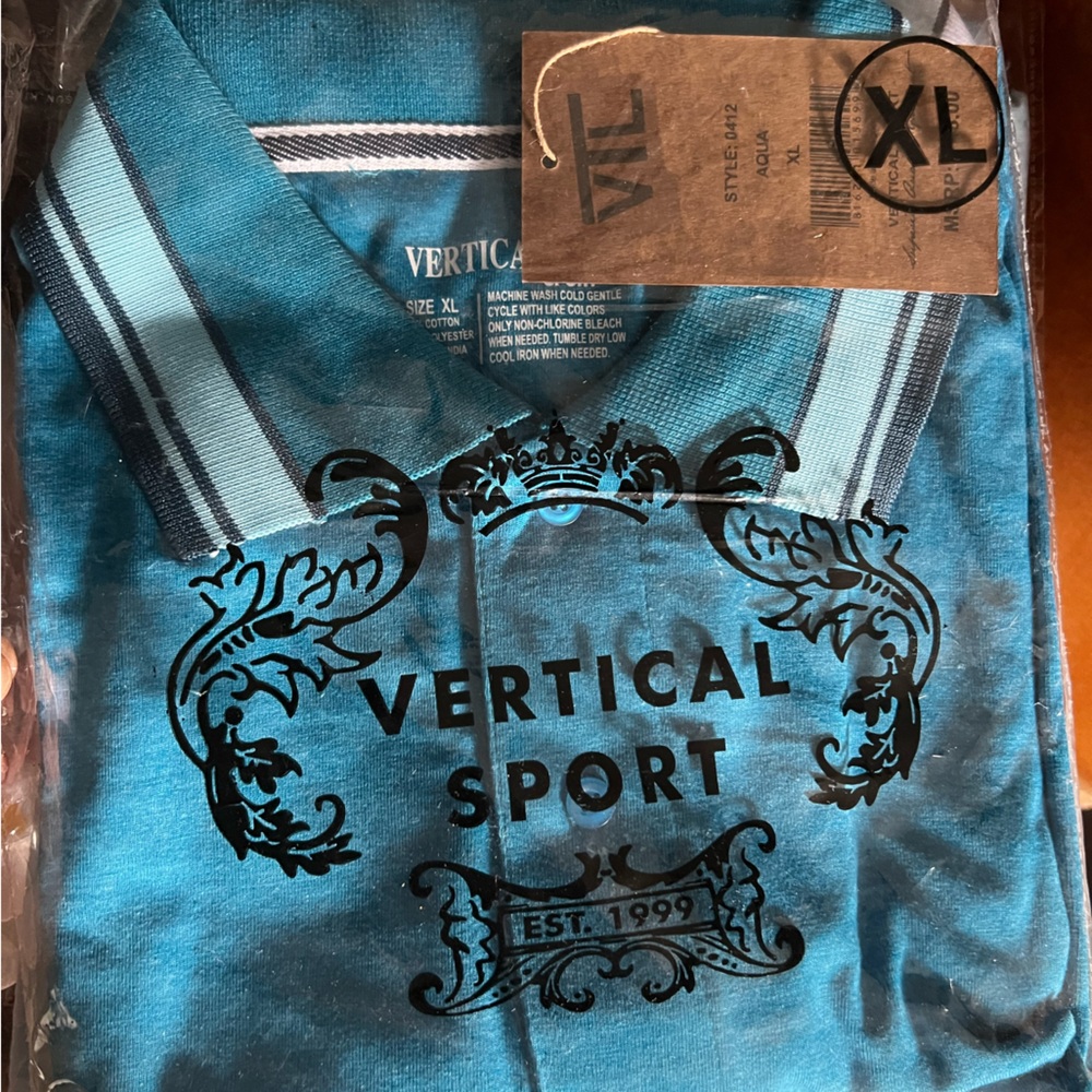 Vertica XL men y-shirt, new with tags, blue color